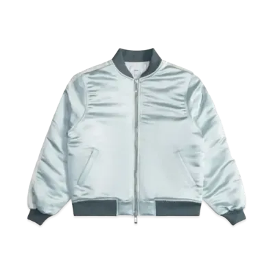 RHUDE Boys 02 Satin Bomber "Mint"