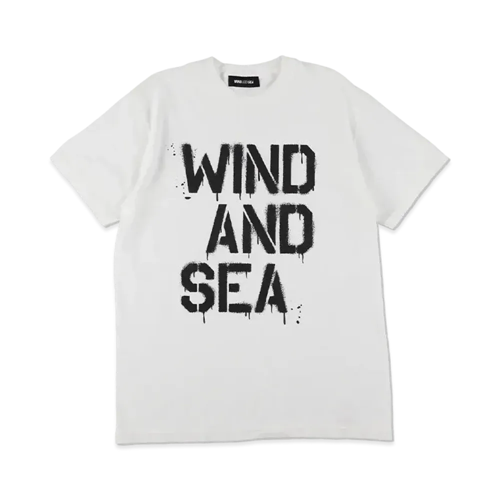 WIND AND SEA Spray Logo S/S Tee "White"