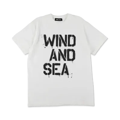 WIND AND SEA Spray Logo S/S Tee "White"
