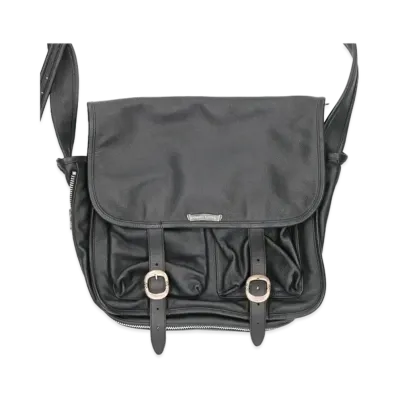 Chrome Hearts Large Gunslinger Strap Leather Shoulder Bag "Black"