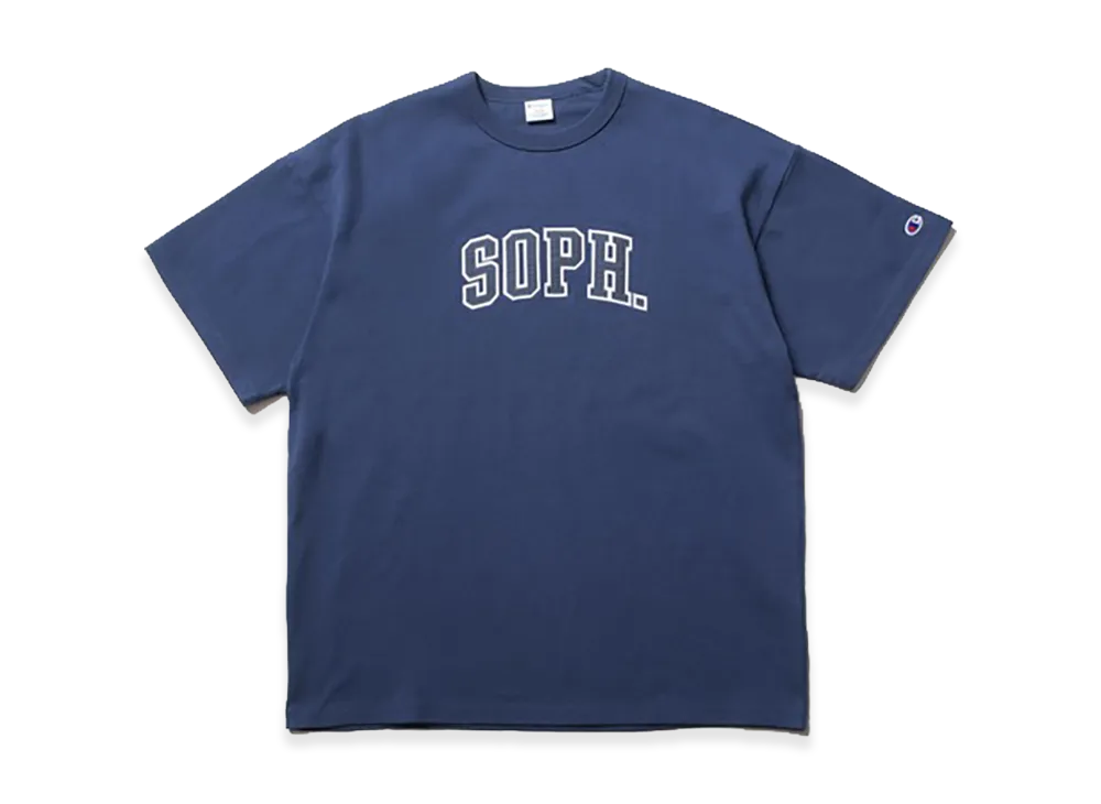 SOPH. x Champion Crewneck Tee "Navy"