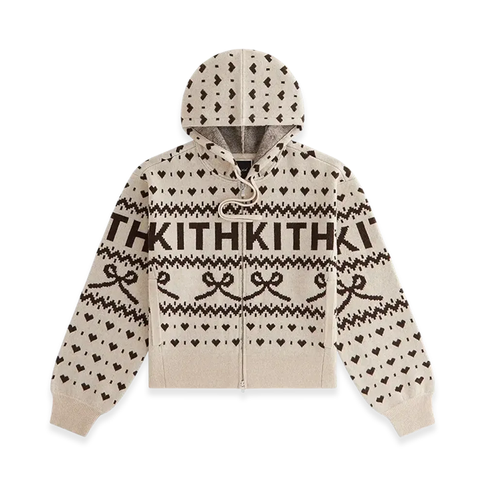 Kithmas Women Tanner Ribbon Sweater Hoodie "Sandrift"