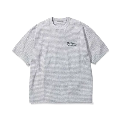 ENNOY 22SS S/S Border Tee "Grey" SS22BRENCT05AM