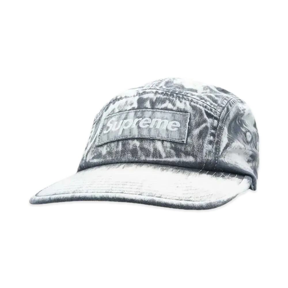 Supreme Bleached Chino Camp Cap "Black"