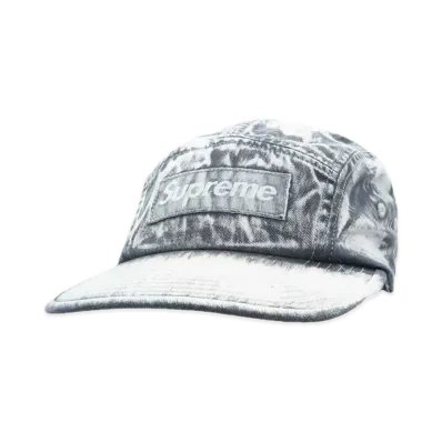 Supreme Bleached Chino Camp Cap "Black"