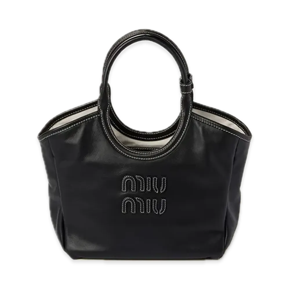 MIU MIU Ivy Leather Bag "Black"