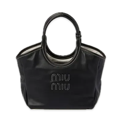 MIU MIU Ivy Leather Bag "Black"