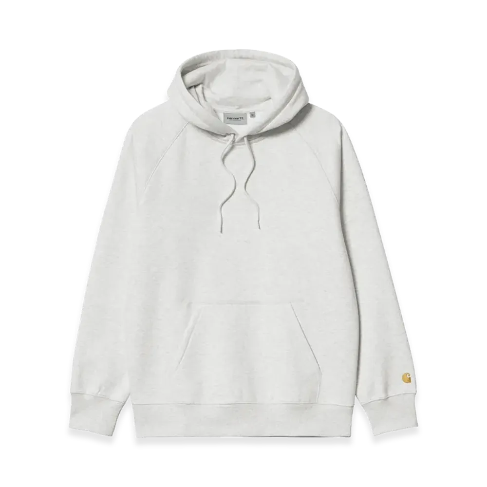 Carhartt WIP Hooded Chase Sweat "Ash Heather/Gold"