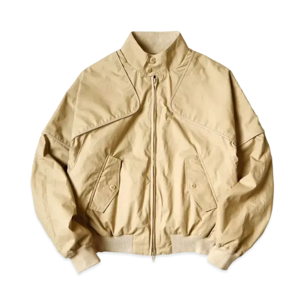 KAPITAL Dry Twill Sham Bomber Golf Jacket "Beige"