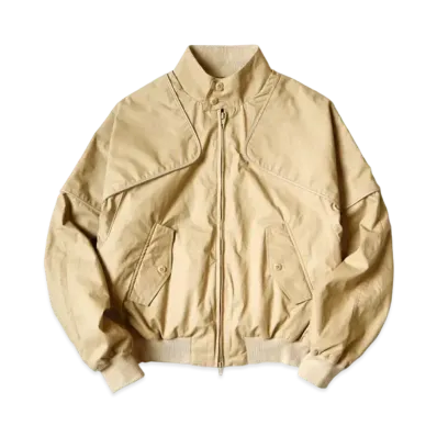 KAPITAL Dry Twill Sham Bomber Golf Jacket "Beige"