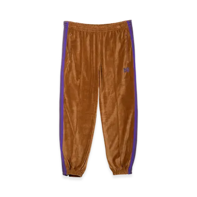 NEEDLES Zipped Track Pant - C/PE Velour "Mocha"