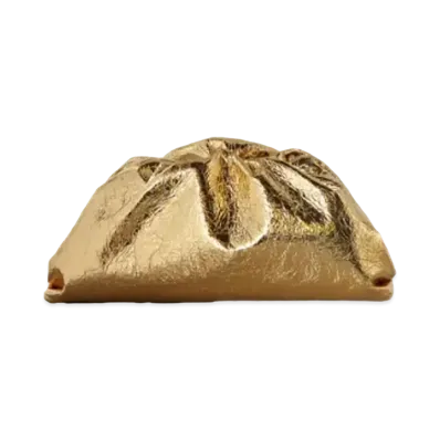 Bottega Veneta The Pouch Clutch "Gold"