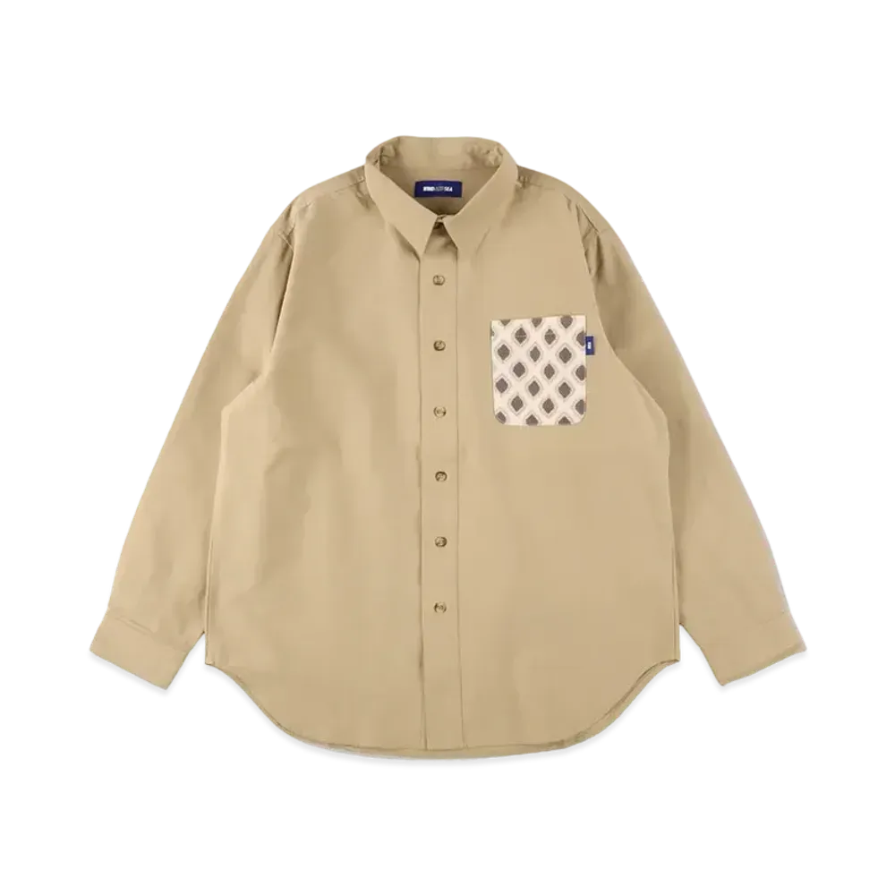 WIND AND SEA Ikat.D Switch Pocket Shirt "Beige"