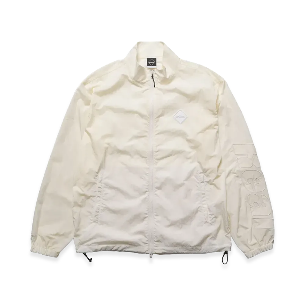 F.C.Real Bristol Big Logo Nylon Stand Collar Blouson "Off White"
