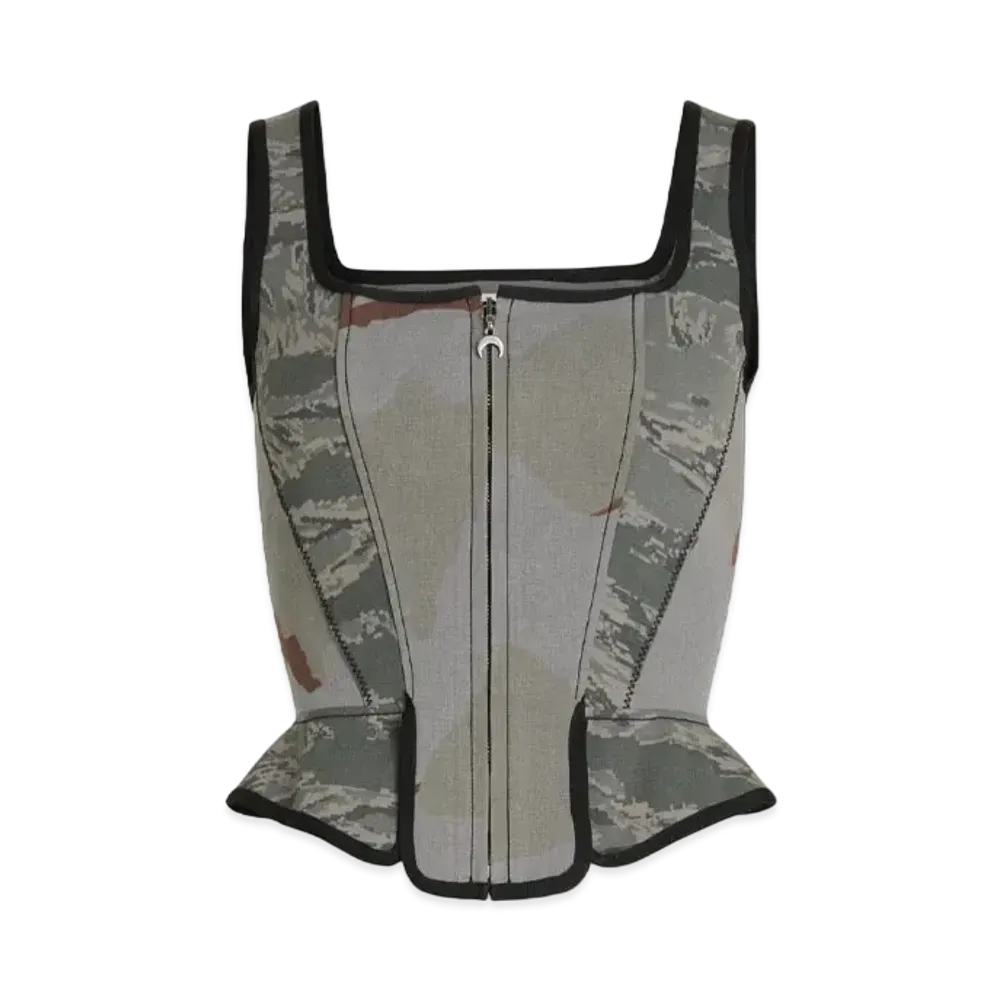 Marine Serre Regenerated Camo Corstet "Gray/Camo"