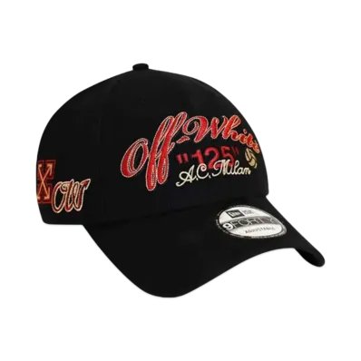 NEW ERA x Off-White x AC Milan 2024 9Forty "Black/Red"