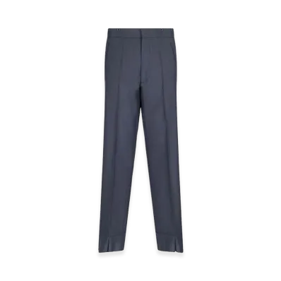 PRADA Blue Mohair Blend Pant "Light Blue"