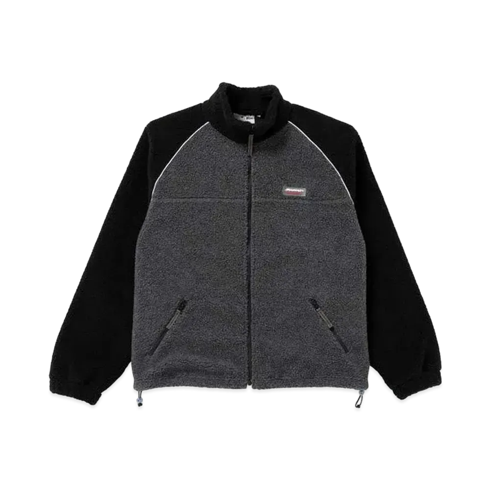 BlackEyePatch BEEZ-EYE-P RAGLAN FLEECE JACKET "Gray/Black"