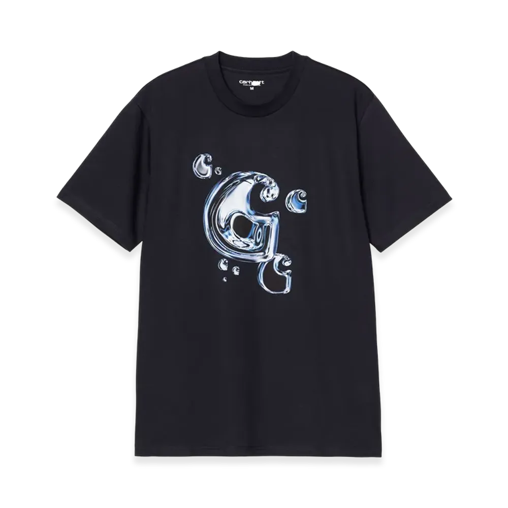 Carhartt WIP S/S Solar Chrome C-Logo T-Shirt "Dark Navy"