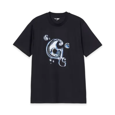 Carhartt WIP S/S Solar Chrome C-Logo T-Shirt "Dark Navy"