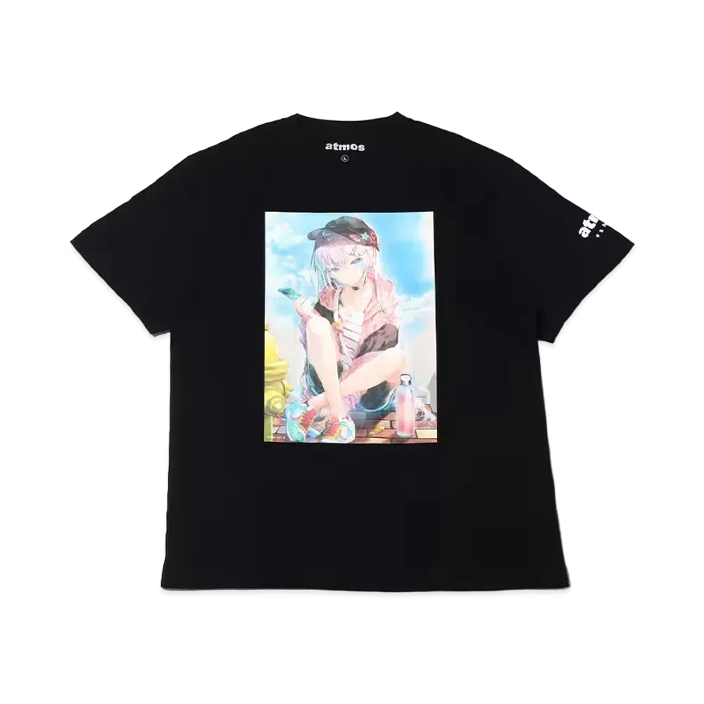 atmos x 100 Artists Exhibition Miwabe Sakura Tee "Black"