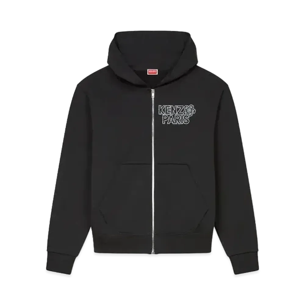 KENZO 'CONSTELLATION' Embroidery Zip Hoodie "Black"