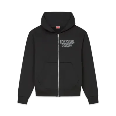 KENZO 'CONSTELLATION' Embroidery Zip Hoodie "Black"