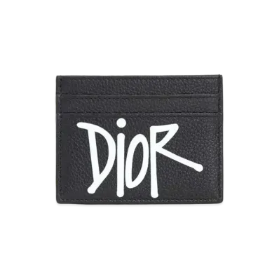 Dior x Shawn Stussy Card Holder (4 Card Slot) "Black"