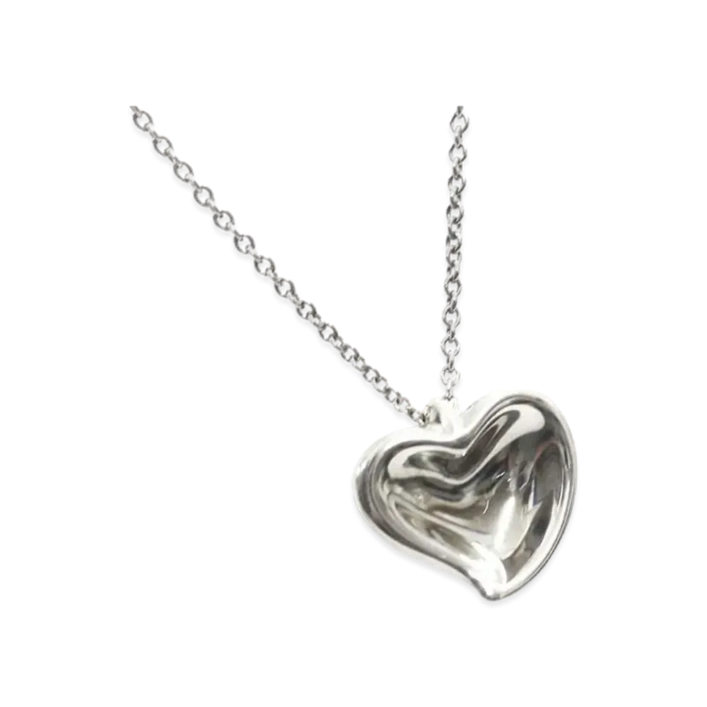 Tiffany & Co Elsa Peretti Fullopen Heart Necklace "Silver"