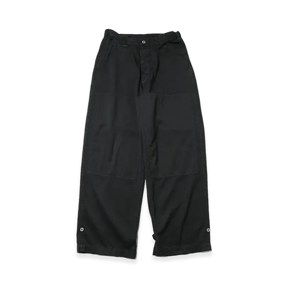 A.PRESSE Military Double Knee Trousers "Black"