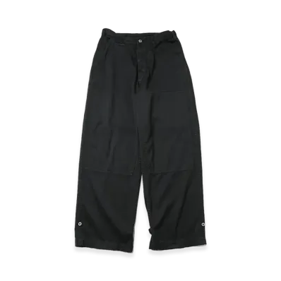 A.PRESSE Military Double Knee Trousers "Black"