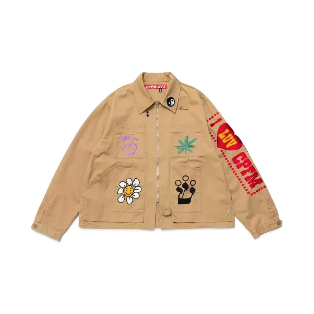 Cactus Plant Flea Market Knowledge Jacket "Beige"