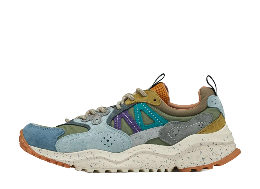 Flower MOUNTAIN SOLIN "Moss/Muted blue"
