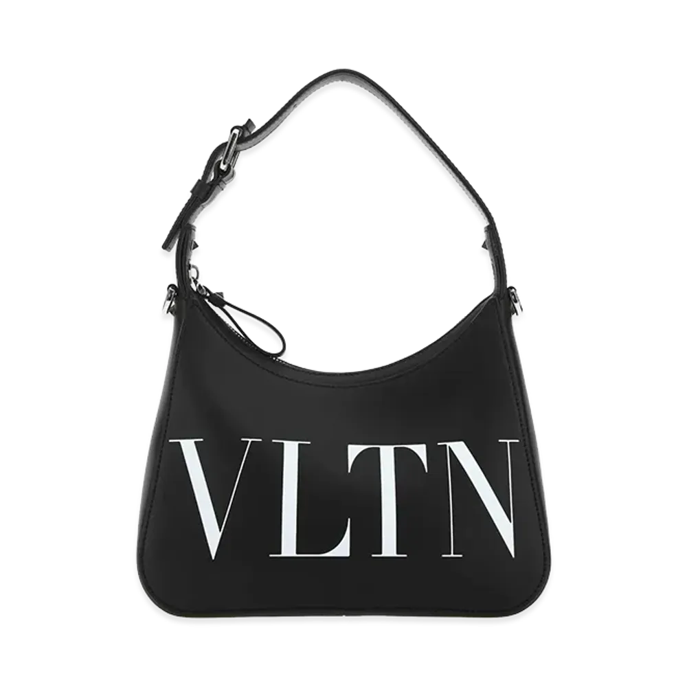 Valentino Leather Vltn Handbag "Black"