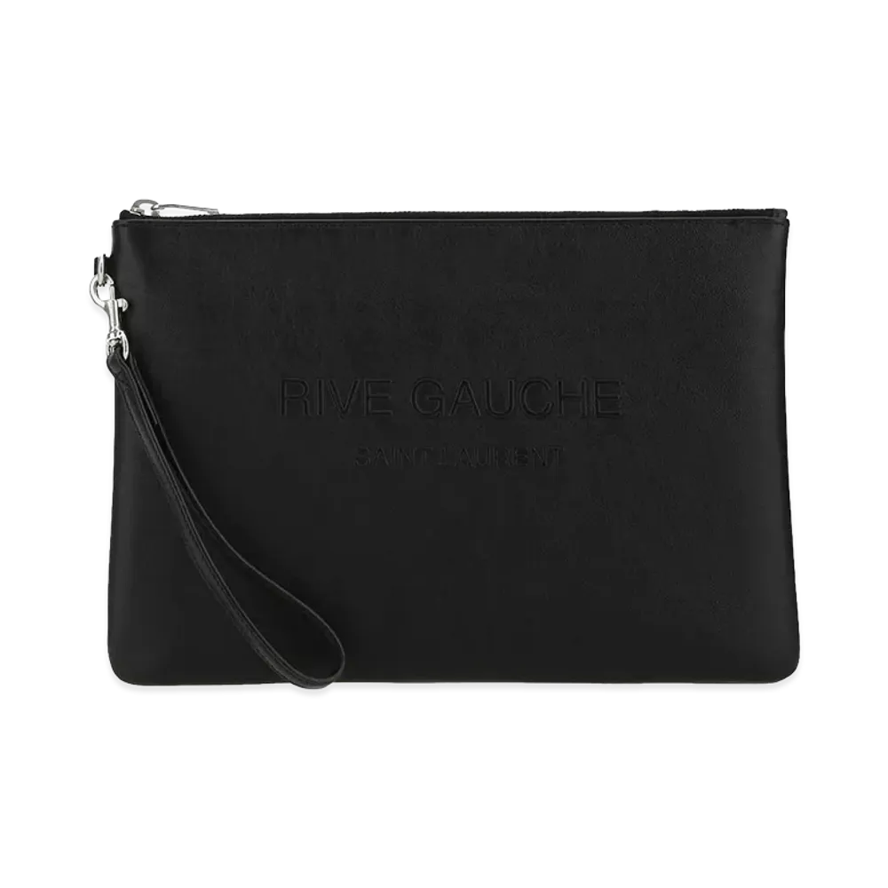 Saint Laurent Leather Clutch "Black"