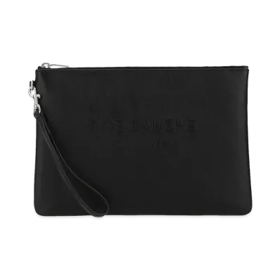 Saint Laurent Leather Clutch "Black"