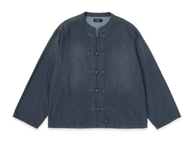 SEDAN ALL-PURPOSE Light Denim Kungfu Shirt "Black"