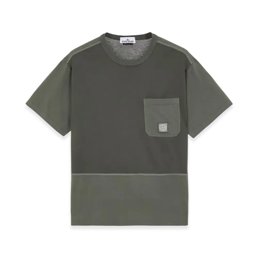 Stone Island 22044 Cotton Jersey Garment Dyed Short Sleeve T-Shirt - 24SS "Musk Green"
