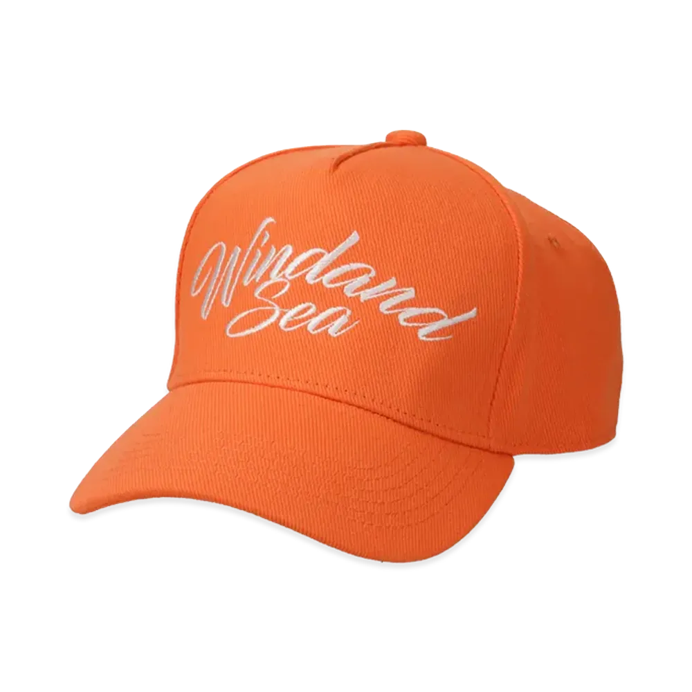 WIND AND SEA 5-Panel Logo Cap "Orange"