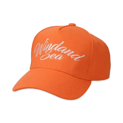 WIND AND SEA 5-Panel Logo Cap "Orange"