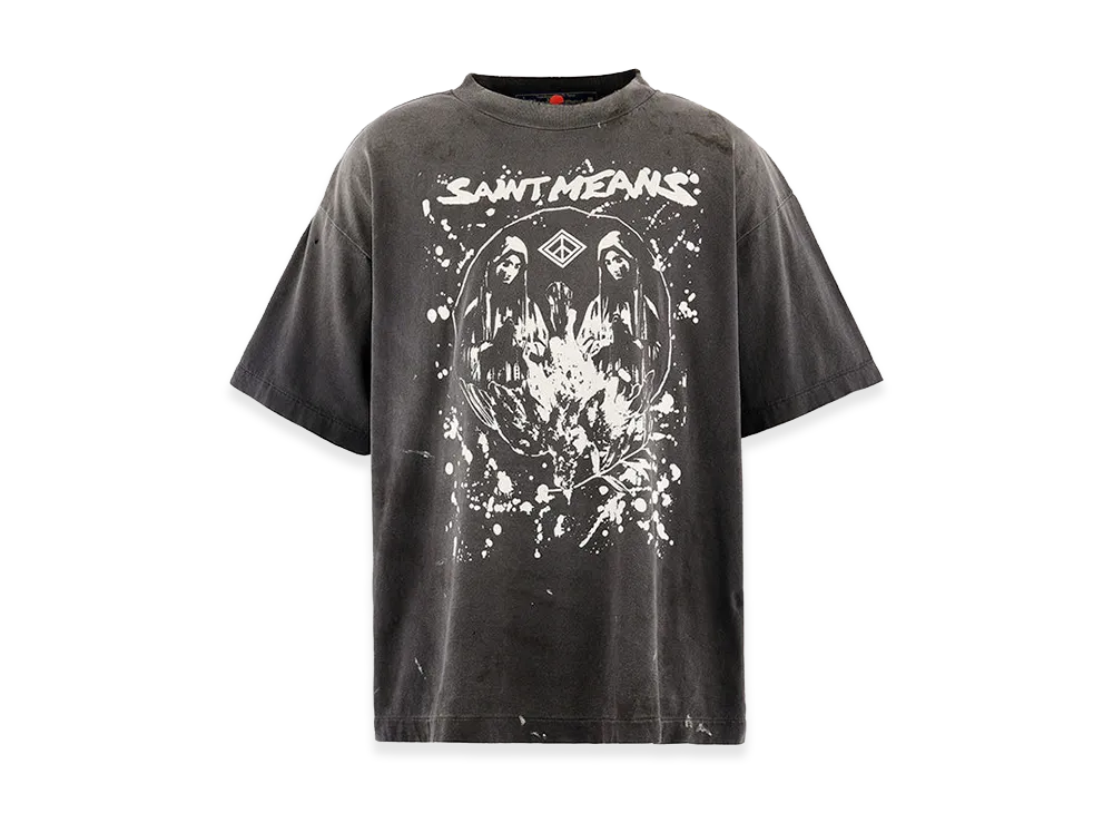 SAINT Mxxxxxx x blackmeans Bkm SS T-Shirt/Saint Means "Black"