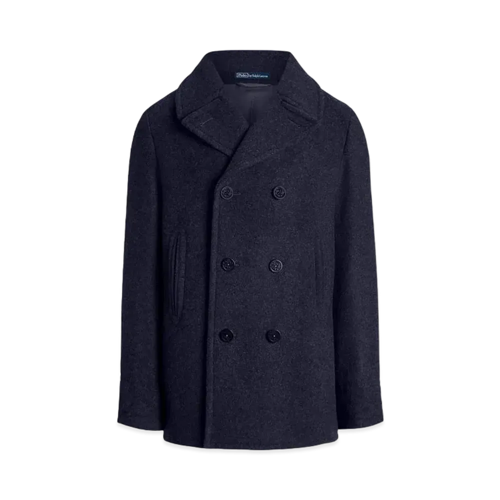 Polo Ralph Lauren Polo Wool Blend Melton Peacoat "Navy"