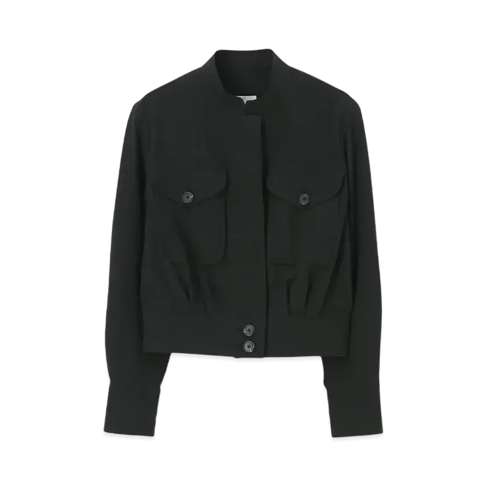 Paul Smith Women's linen mix blouson "Black"
