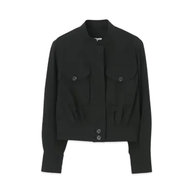 Paul Smith Women's linen mix blouson "Black"