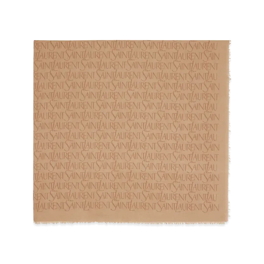 Saint Laurent Women's Scarfs "Beige"