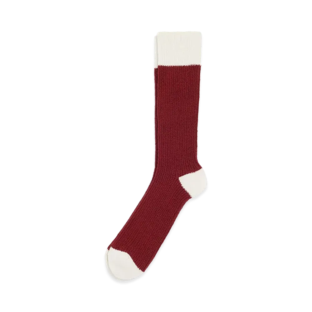 AMI PARIS Cotton Socks "Red/White"