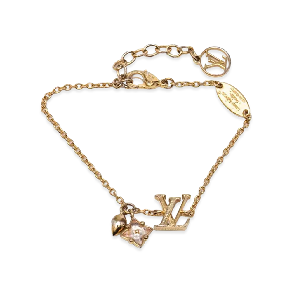 Louis Vuitton Bracelet Lulu Gram "Gold"