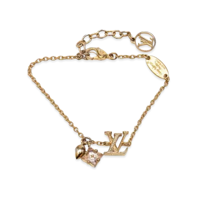 Louis Vuitton Bracelet Lulu Gram "Gold"