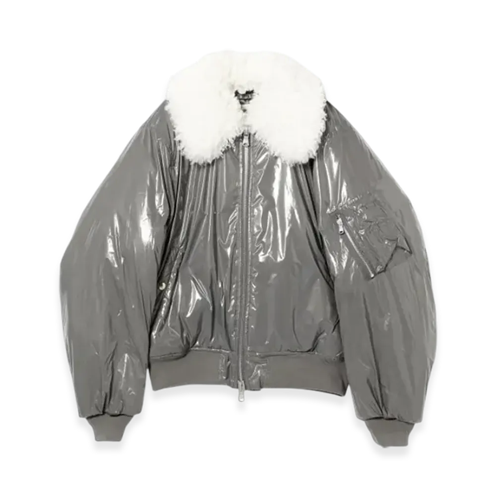 BEAMS FUTURE ARCHIVE Military Boa Blouson "Grey"
