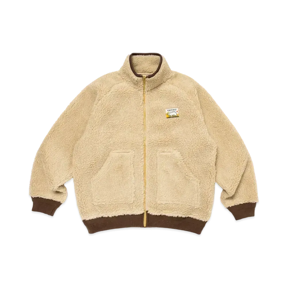 HUMAN MADE Boa Fleece Jacket "Beige"